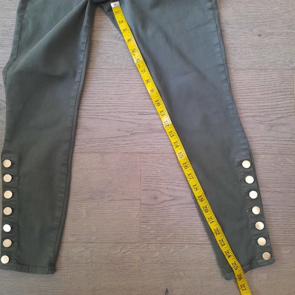 L’Agence Piper High Rise Skinny Pants Jeans Dark Ivy Coated - Picture 6 of 9